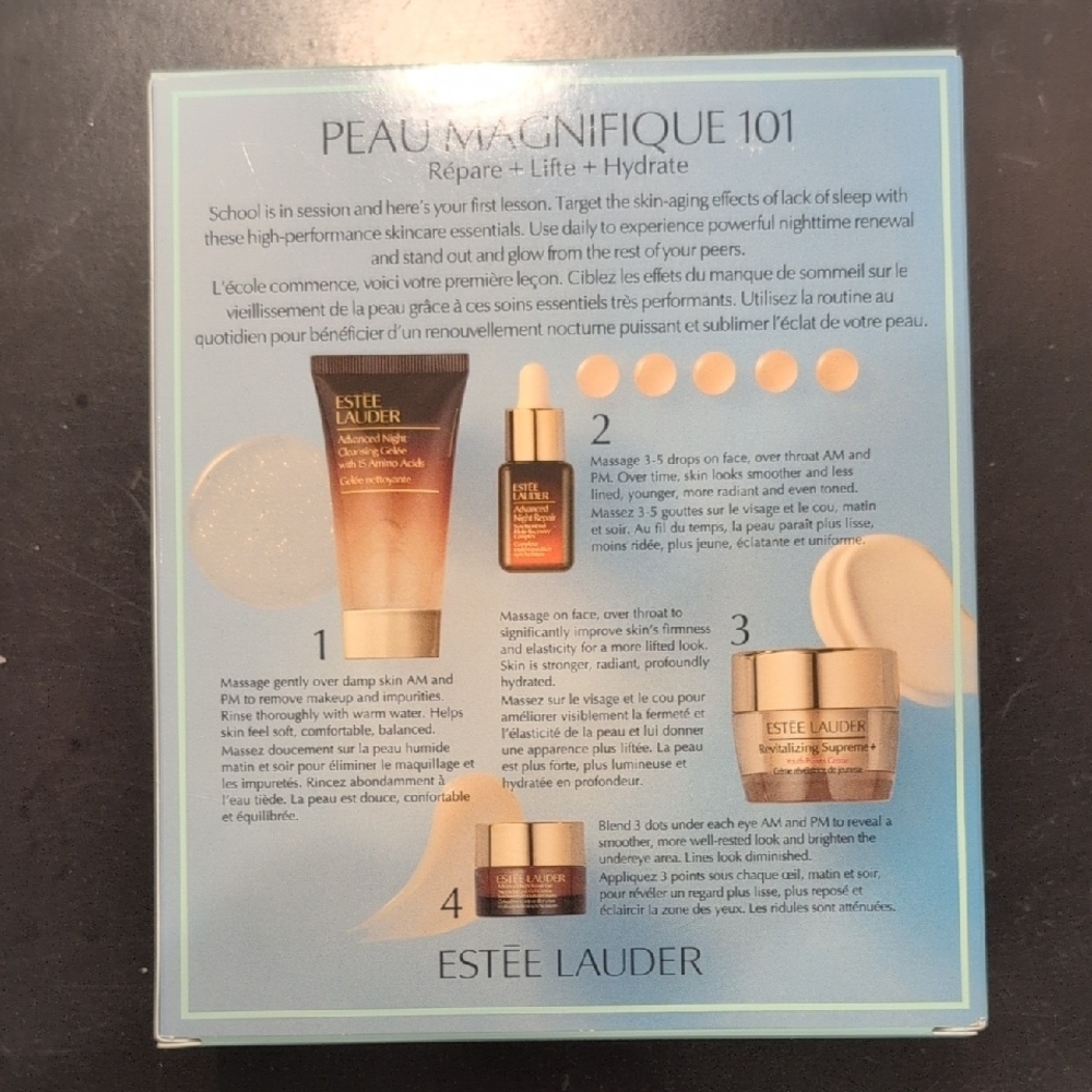 Estee Lauder Skincare Set - Black and Cream - Picture 2 of 2